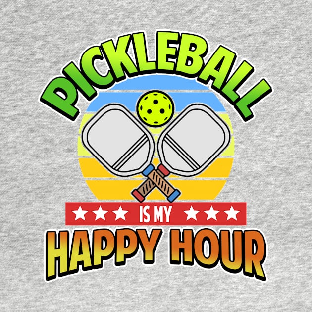 Pickleball Gifts Pickleball is my Happy hour by Mesyo